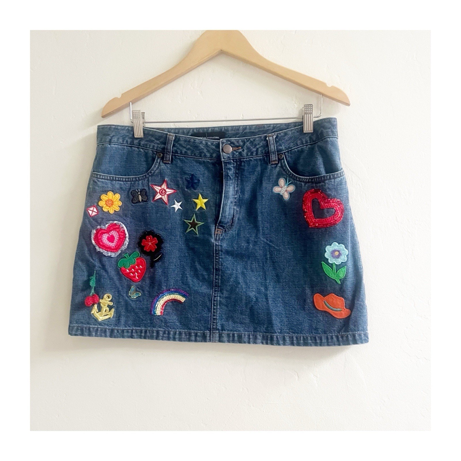 Moda International Embellished Patchwork Kidcore … - image 1