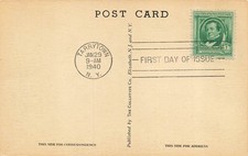 859 1c WASHINGTON IRVING - FAM - Christ Church post card