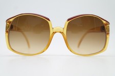 Vintage Sunglasses Playboy 4519 30 Brown Wine Red Gold Oval