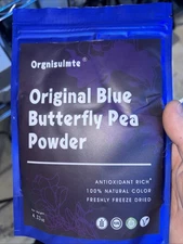 Orgnisulmte Organic Blue Butterfly Pea Powder Blue Matcha Tea 4.23 oz