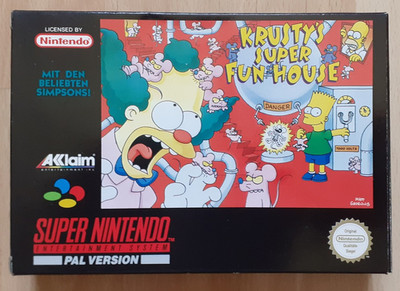 Super Nintendo SNES Spiel - Krusty's Super Fun House - PAL - OVP - Wertanlage