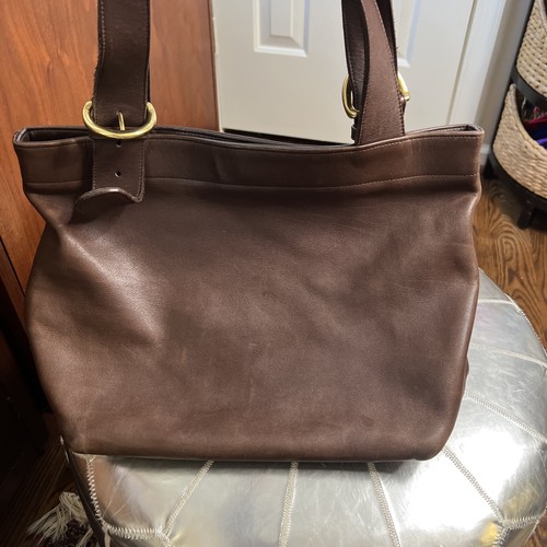 BOLSO DE MANO VINTAGE COACH DE CUERO MARRÓN SOHO LAFAYETTE G5C-4140 - Imagen 7 de 11