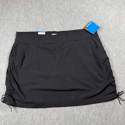 Columbia Skirt Women XXL Black Active Fit Omni-Shield Omni-Shade Outdoor Hiking