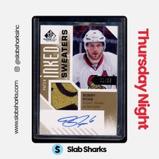 2016 SP GAME USED #IS-BR BOBBY RYAN INKED SWEATERS PATCH AUTO /25