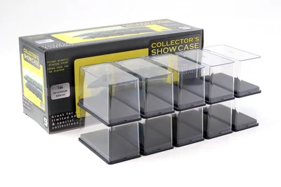 1:64 Triple9 Show Case Einzelvitrine Vitrine Klarsichtbox SET 10 pcs. schwarzer