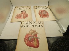 Lot 3 1950s Clinical Symposia CIBA Medical Bulletins Illustrated Disease worn
