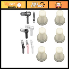 6-Pack HEPA Filters for Portable Mini Car Vacuum - Washable Handheld Replacement