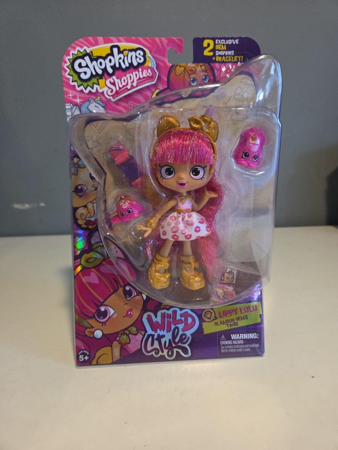 NEW Retired Shoppies Shopkins Wild Style Lippy Lulu Glamour 
