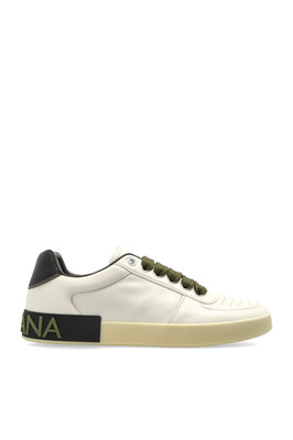 DOLCE&GABBANA Portofino White Leather Sneakers New & Authentic