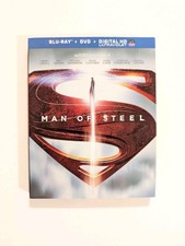 Man of Steel Blu-Ray/DVD Ultraviolet, 2013 3 Disc Set with Slipcover
