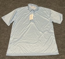Collars  Co Men  s 2XL Polo Shirt Dress Collar Blue Geometric Stretch NWT