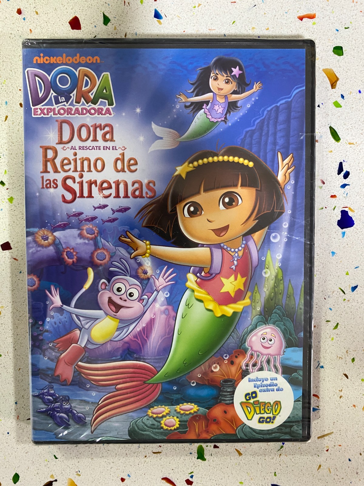 Dora The Explorer New DVD Dora To The Rescue Of The Mermaids + Go Diego Go