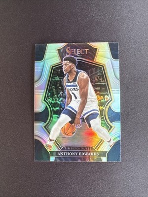 Anthony Edwards 2022-23 Panini Select Premier Level Silver Prizm #146 NBA Card