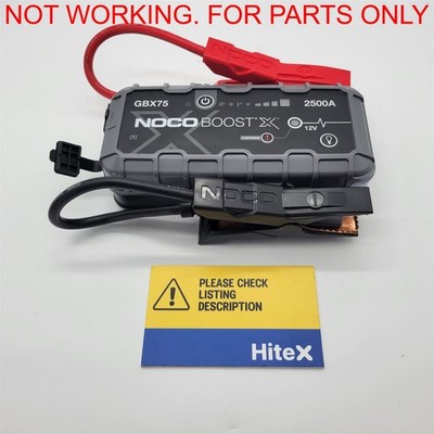 NOCO Boost X GBX75: 2500A UltraSafe Jump Starter [GBX75] -NOT WORKING-