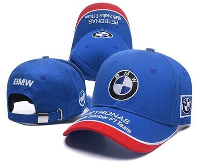BMW PETRONAS F1 Team Men Blue Sporty Casual Curved Brim Adjustable Baseball Cap