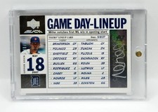 Andrew Miller 2007 Upper Deck UD Black RC Game Day Lineup Autograph Auto /50