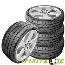 4 Lionhart LH-FIVE 235/50R19 103V Tires 40K Mileage, 320AA UTQG, Performance A/S