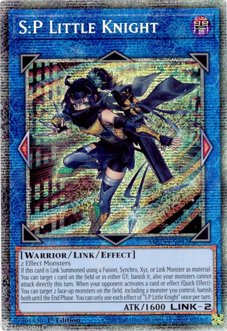 MP25-EN047 S:P Little Knight : Starlight Rare 1st Edition Mint YuGiOh Card