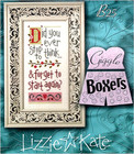 Lizzie Kate DID YOU EVER STOP TO THINK Cross Stitch Leaflet ONLY from Boxer Kit — photo 2