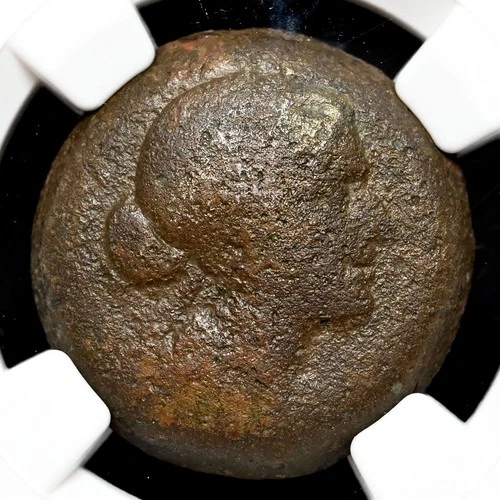 EGYPT, Cleopatra VII. 51-30 BC. Æ Obol (40 Drachmae), NGC G