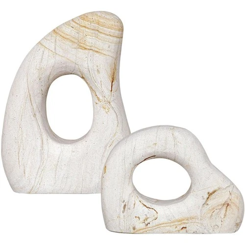 Uttermost 18265 Stone Flow Palimanan Stone Outdoor Sculptures, Set of 2 - Picture 5 of 10