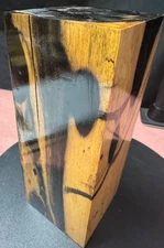 Black and White Ebony  Wood turning  blank, knife scales,wood turning,#BWE0882