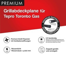 Premium Grillabdeckhaube für Tepro Toronto Gas