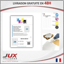 Étiquettes adhésives 2400 63,5 x 33,9 mm Univers Graphique L7159