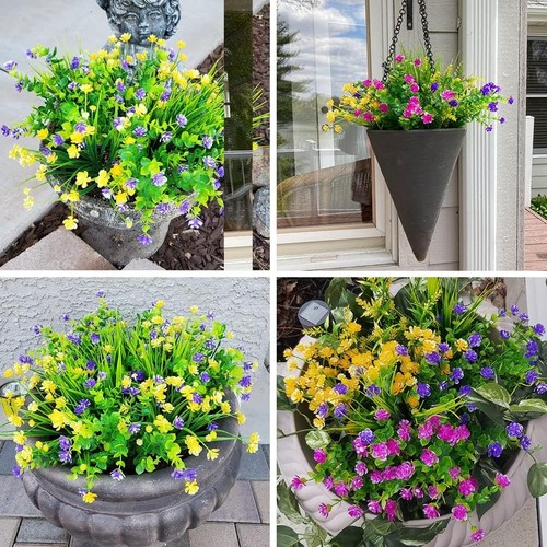 UV-Resistant Artificial Flower Bundles for Indoor & Outdoor Decor - Picture 8 of 9