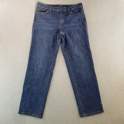 Chaps Denim Jeans Women Sz 10/30 VTG Slim Boyfriend Dark Wash 98%Cotton Normcore