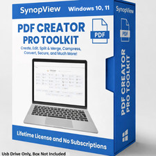 PDF Creator/Editor Create Read Convert Tools for Windows 10 11 USB