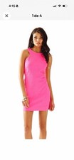 lilly pulitzer Mango Dress Retro Knitjacquard Tropical Pink Dress Size XXS