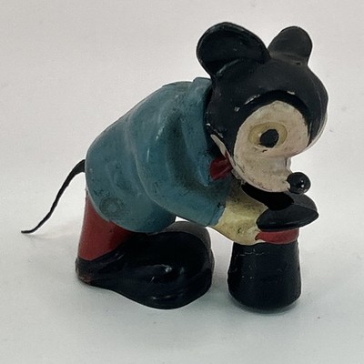 1960 MARX SELTENE MICKEY MOUSE NICKENDE FIGUR VINTAGE WALT DISNEY HONG KONG