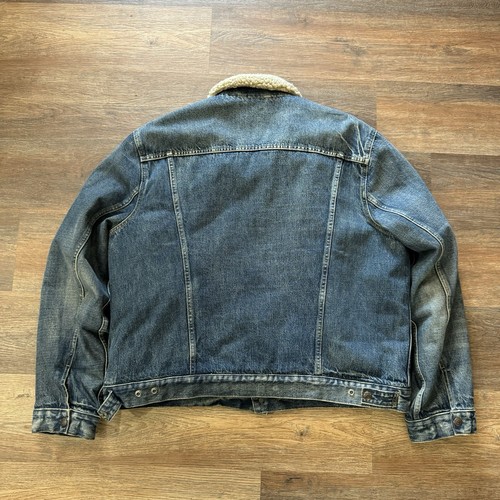 Polo Ralph Lauren Sherpa Fleece Lined Denim Trucker Ralph Patch Jacket Sz XXL - Picture 7 of 7
