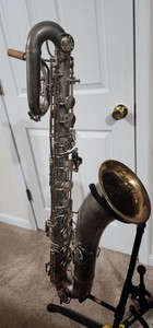Vintage 1931 - 1932 King Voll-True Baritone Saxophone Restored & Repadded