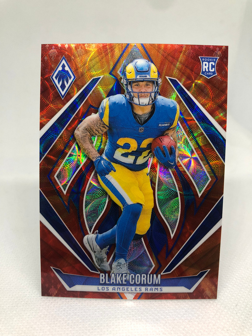 Blake Corum 2024 Panini Phoenix Fireburst Prizm /350 Card #158 Rams QTY