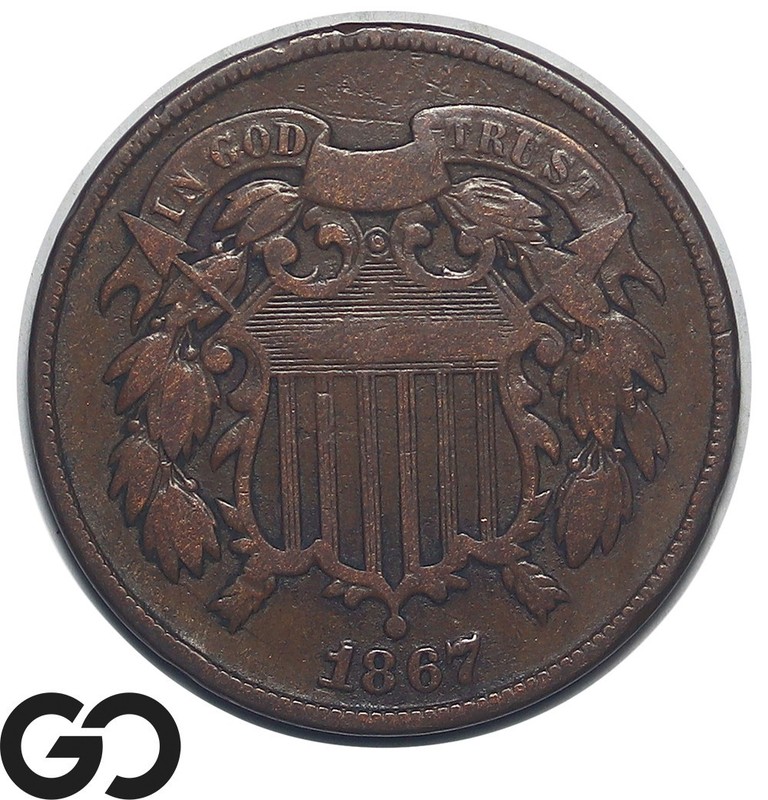 1867 Two Cent Piece, Civil War Era