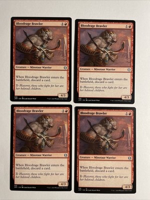 4x Mtg Jumpstart Bloodrage Brawler NM/M Magic The Gathering
