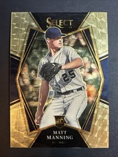2022 Panini Select Baseball Matt Manning Premier Level Gold Vinyl 1/1 #114