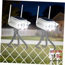 Solar Outdoor Light with Fake Camera  Motion Sensor Pack  3 2 Octopus Tripod