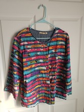Women's Choices Blazer Jacket Size Large Multicolor Long Sleeve