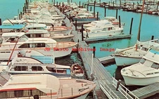 CT, East Norwalk, Connecticut, Marina Boat Docks, Dexter Press No 94035-B