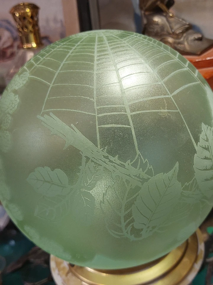 Globo de suspensión ácido morera tela de araña verde Foto 4 de 4