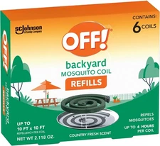 OFF! Backyard Mosquito Repellent Coil Refills, Perfect for Outdoor Patios...