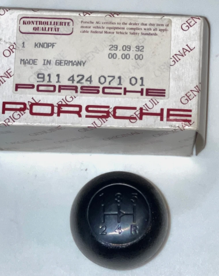 Nuevo de Lote Antiguo Porsche 911 912E 1973-86 Genuino 5 Velocidades Perilla de Cambio # 91142407101 Foto 3 de 4
