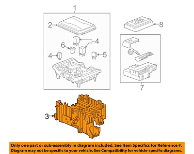 GM OEM Fuse Relay-Mount Bracket 23484061