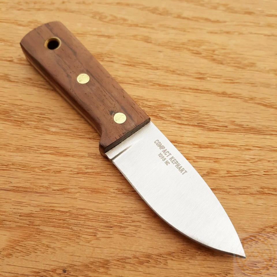 Cuchillo fijo compacto Condor Kephart 2,5" 1095HC hoja de acero mango de nogal marrón Foto 4 de 4