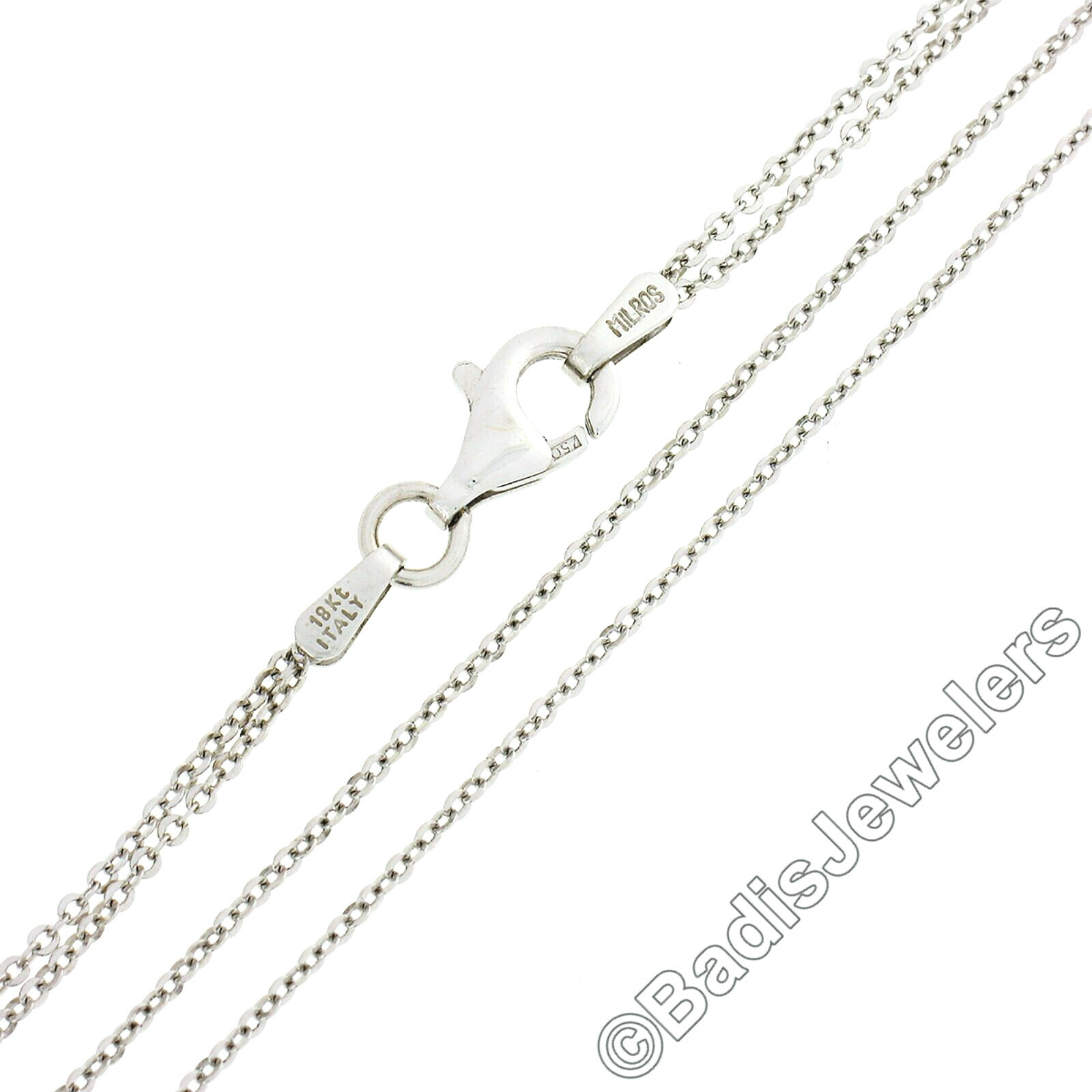 18K White Gold Rectangular Lemon Quartz Diamond E… - image 7