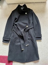Biba London Black Coat Uk 8 Bnwt