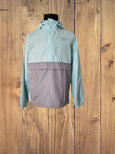 REEBOK MEN'S OUTERWEAR PULLOVER 1/2 ZIP-UP HOODED JACKET - SIZE MEDIUM